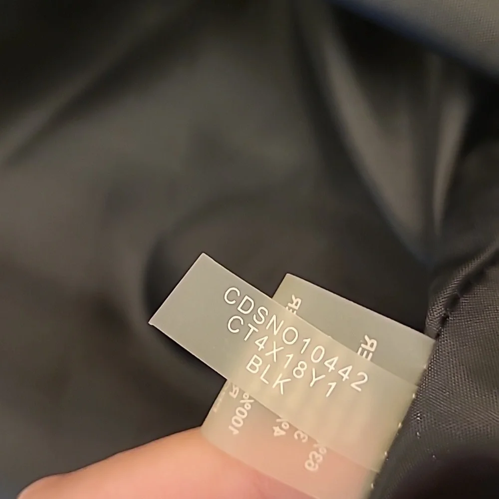 NWOT Calvin Klein Black Silver Studded Short Sleeved Fully Zip Back Midi Dress - Picture 13 of 15